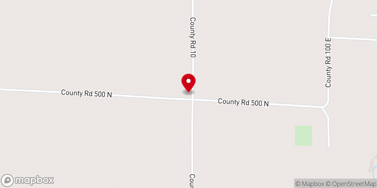 Map showing location of Columbus Baptist Church