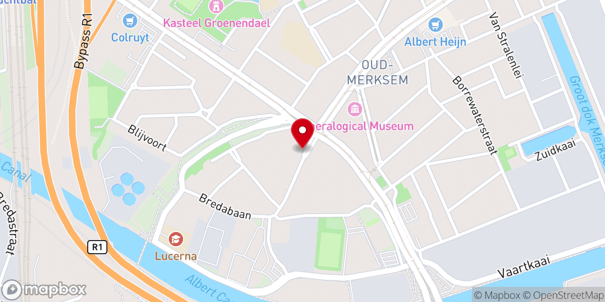 Map showing location of Deutschsprachige Evangelische Gemeinde in der Provinz Antwerpen Vzw