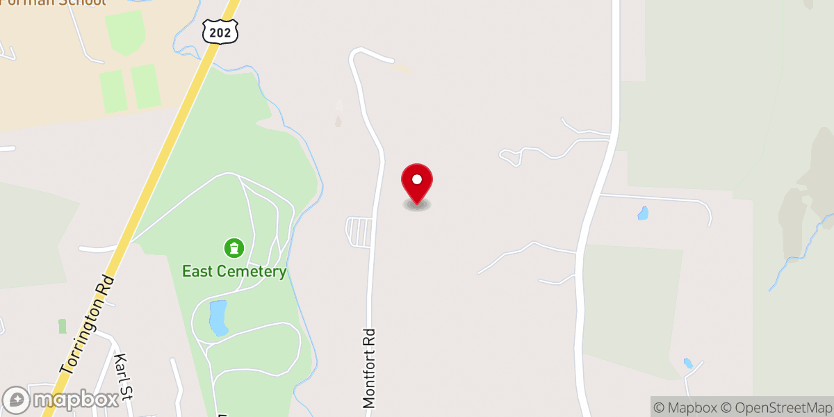 Map showing location of Grotto Chapel