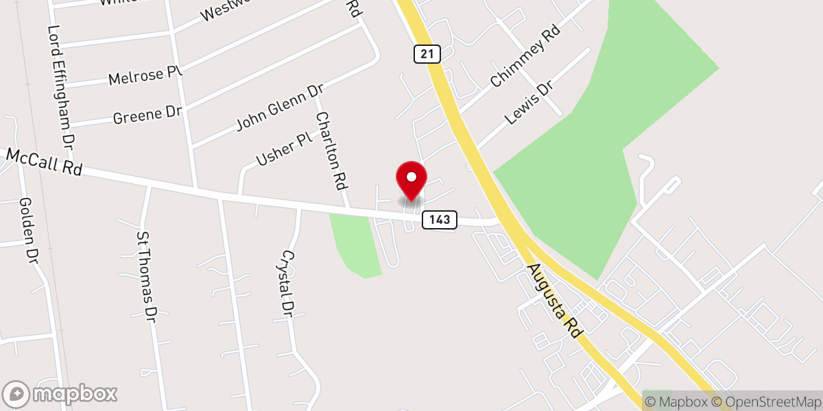 Map showing location of Coastal Bible Fellowship