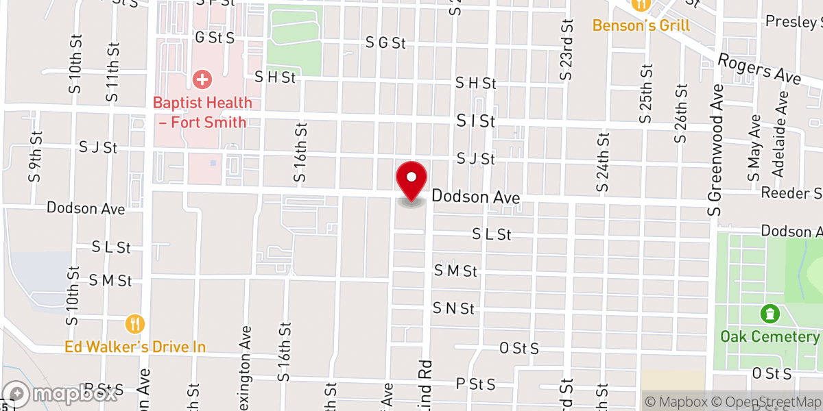 Map showing location of Goddard United Methodist - Food Distribution Center