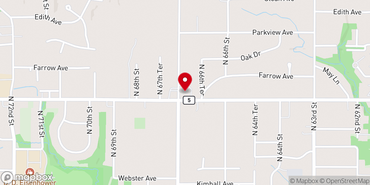Map showing location of Resurrection Life Family Worship Center