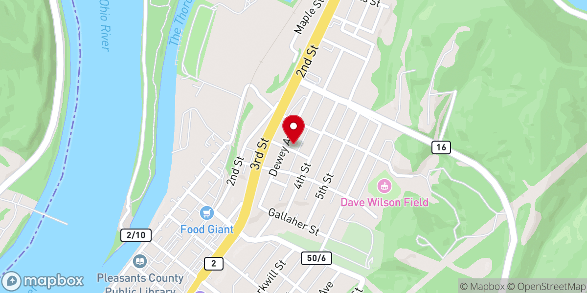 Map showing location of Clay Point Church