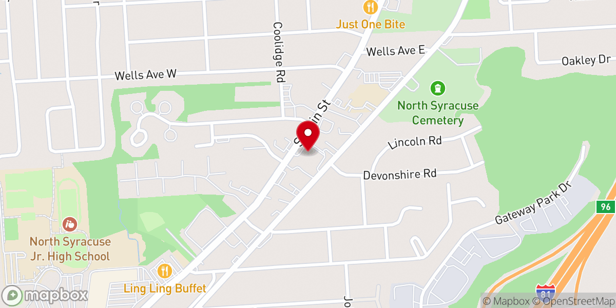 Map showing location of Luther Memorial Lutheran Church