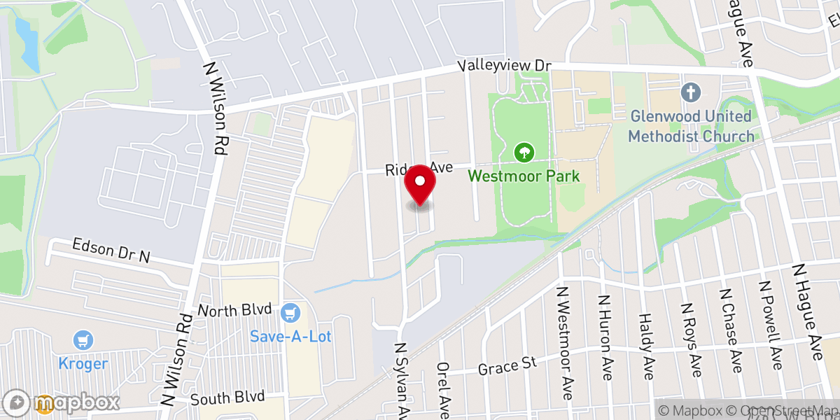 Map showing location of Joan Heights Church of Christ in Christian Union