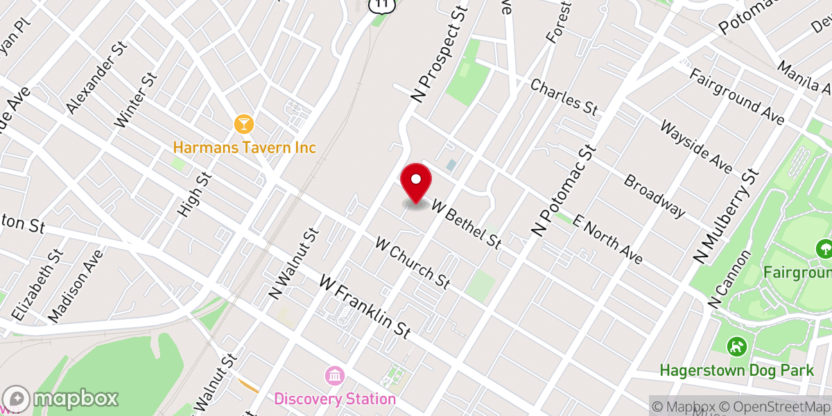 Map showing location of Kings Apostolic Church of God