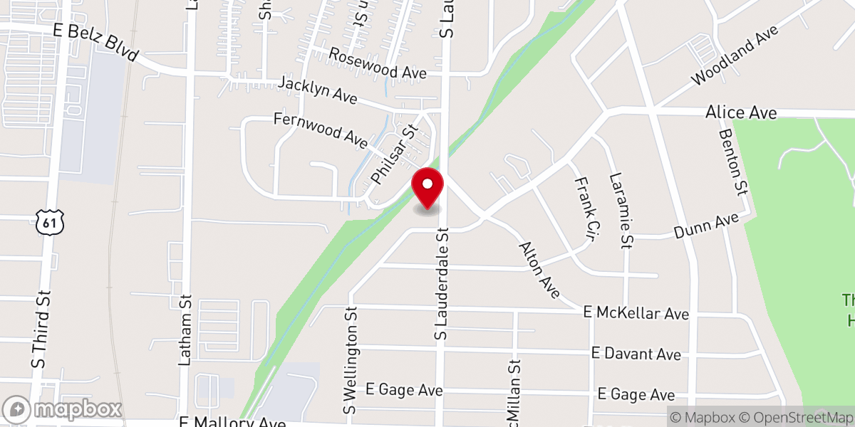 Map showing location of Calvary Longview United Methodist Church