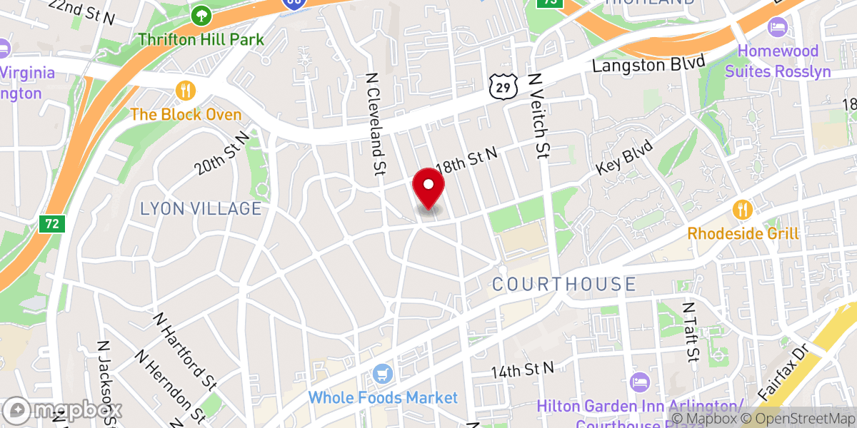 Map showing location of Community United Methodist Church