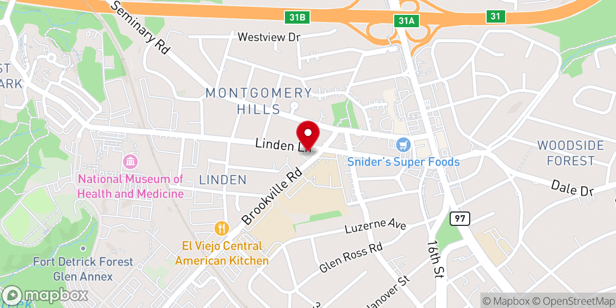 Map showing location of Silver Spring Church of God