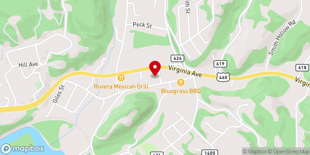 Map showing location of Pembroke United Methodist Church