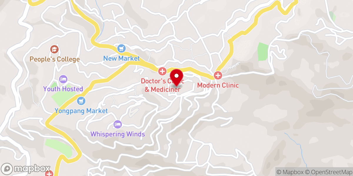 Map showing location of Tenyemi Baptist Church