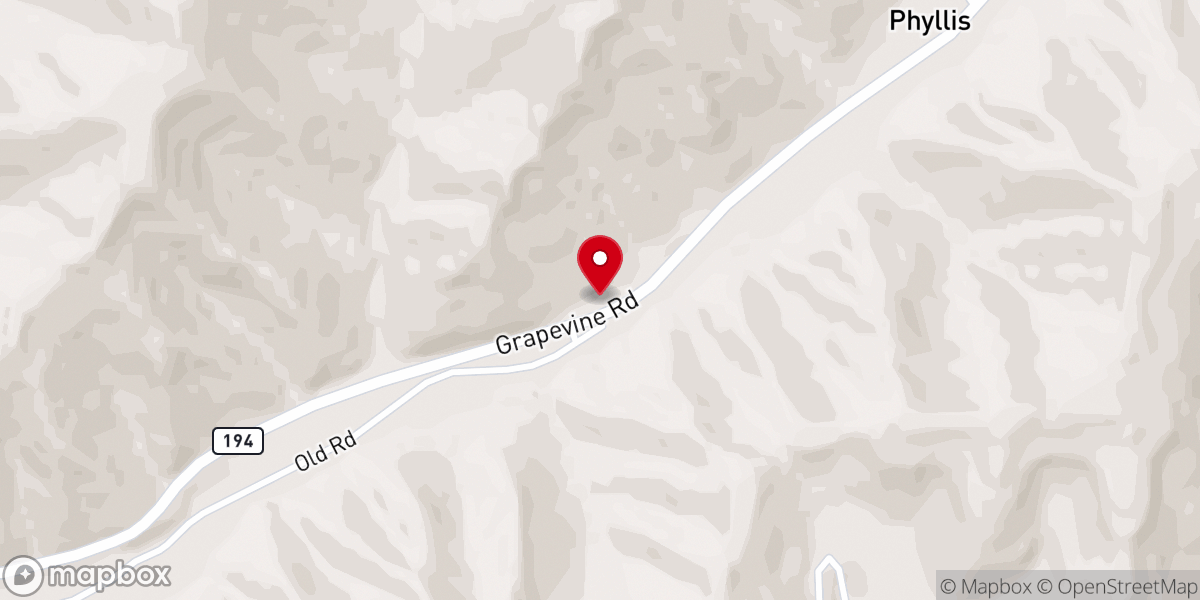 Map showing location of Miller's Creek Church of Christ