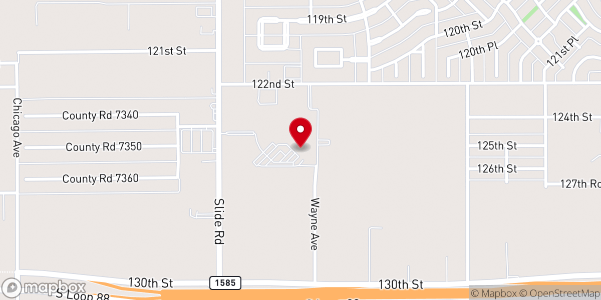 Map showing location of Victory Life Church