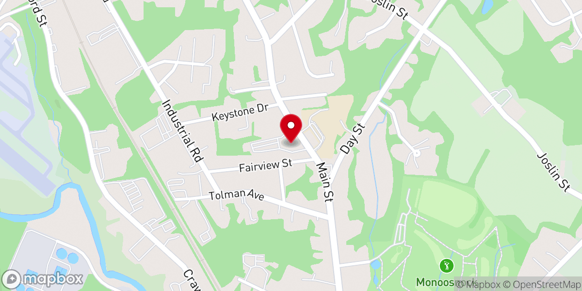 Map showing location of NewLife Church, Leominster, MA