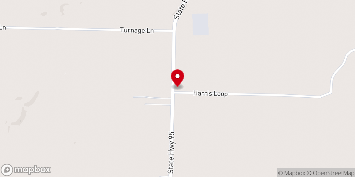 Map showing location of Vinson chapel community center