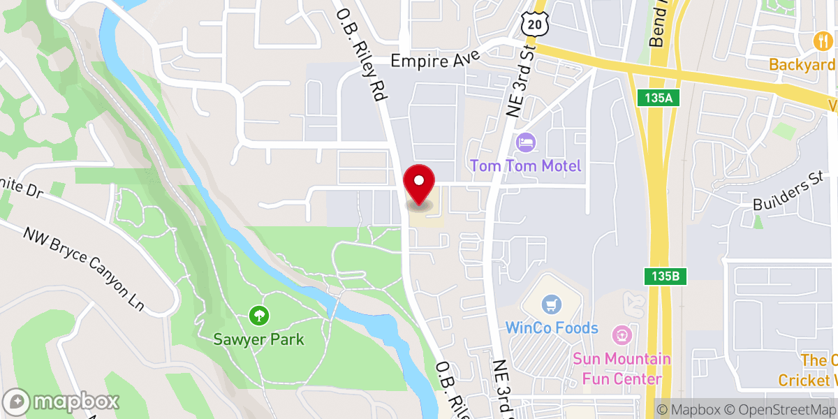 Map showing location of Vision Church