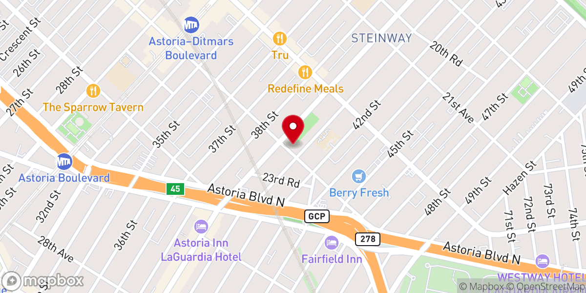 Map showing location of New Beginnings Church of Astoria
