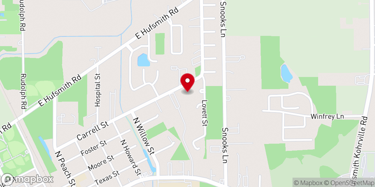 Map showing location of Carrell Street Baptist Church