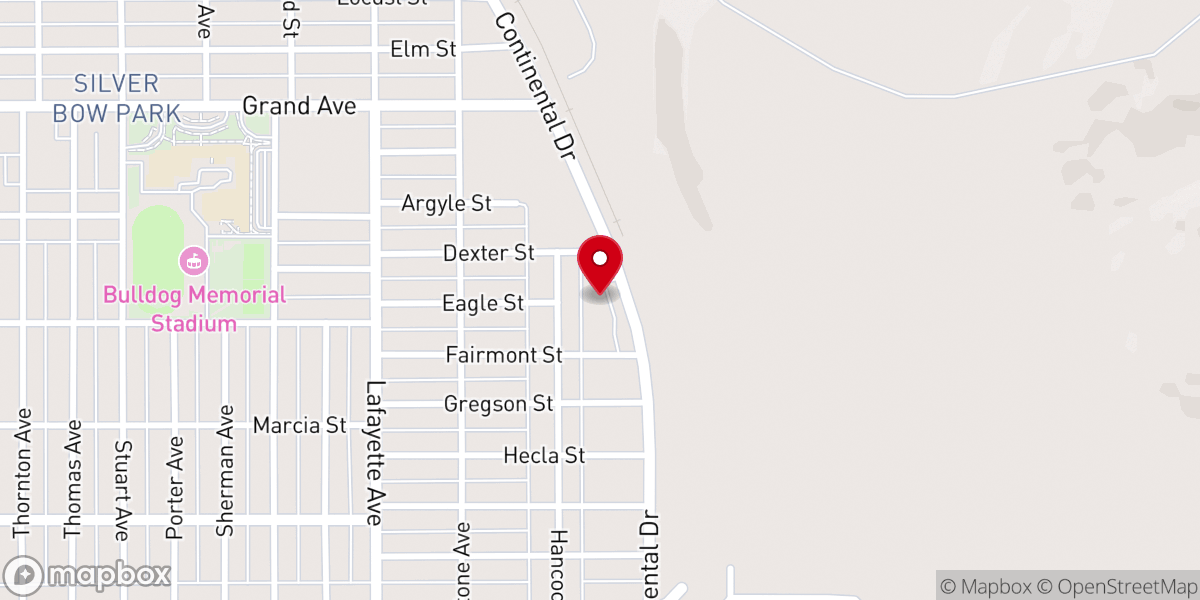 Map showing location of Our Lady of the Rockies