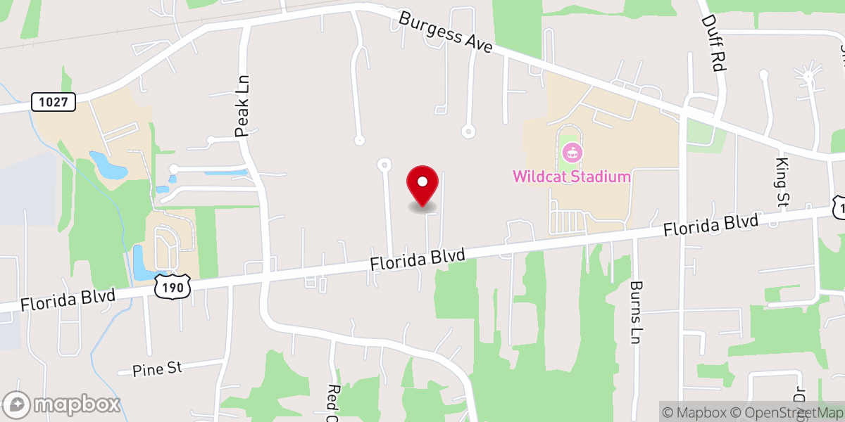 Map showing location of New Day Christian Center