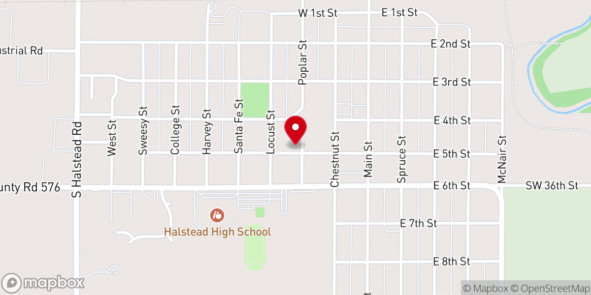 Map showing location of Sacred Heart Catholic Church