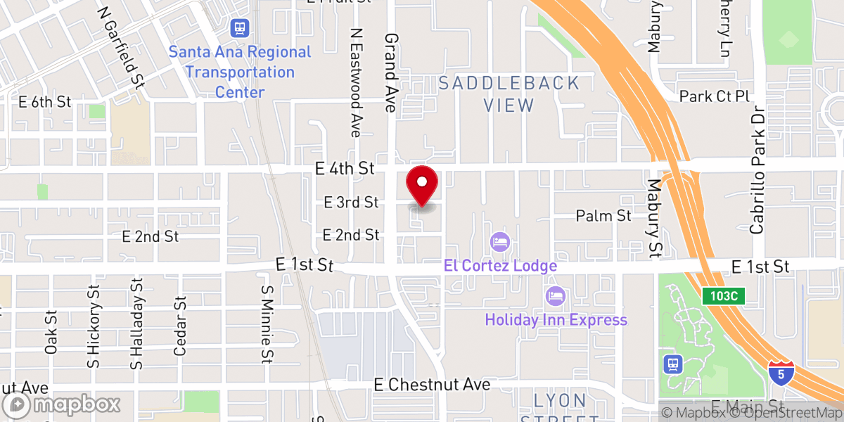 Map showing location of Our Lady of Guadalupe Church (3rd)