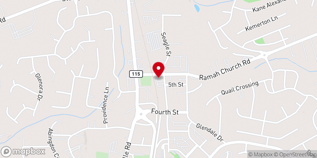 Map showing location of New Beginnings Moravian Church