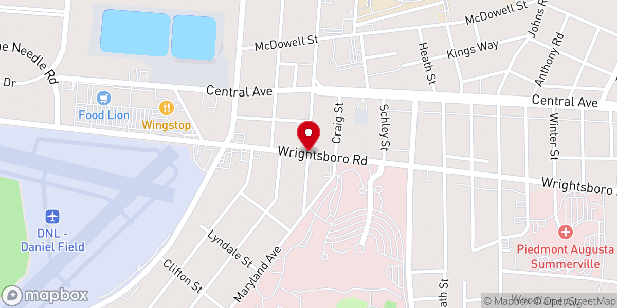 Map showing location of Congreational Church of God in Christ Jesus