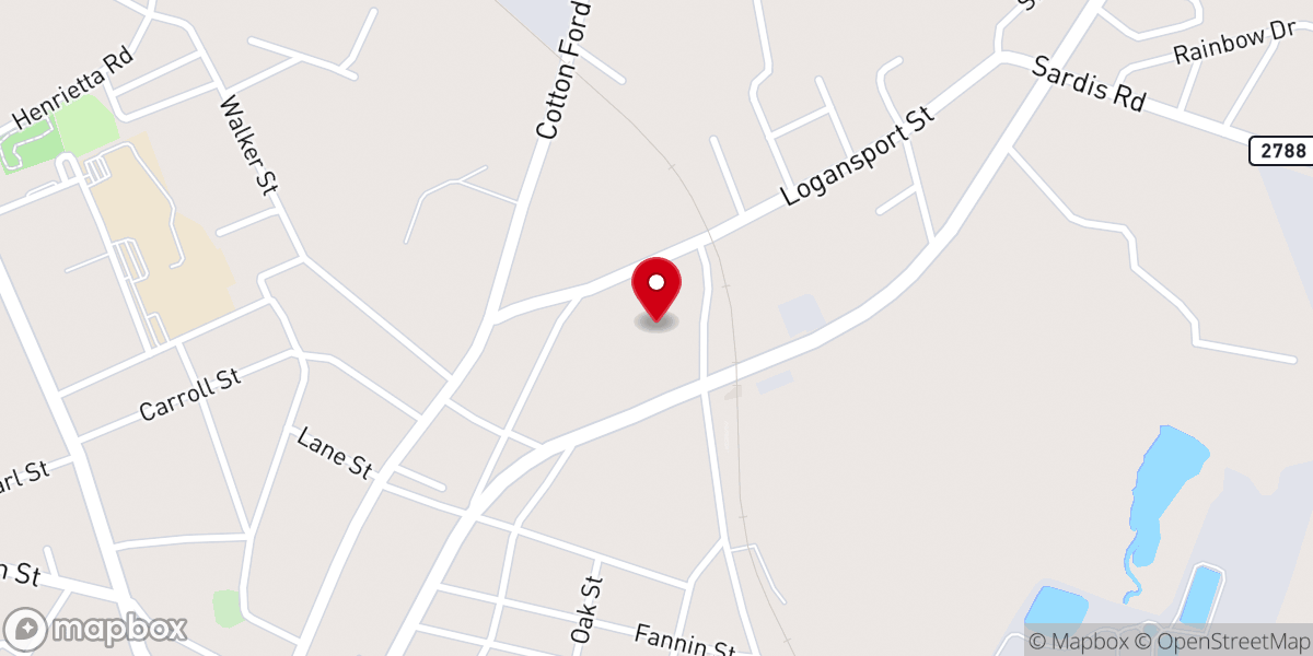 Map showing location of Central Baptist Church