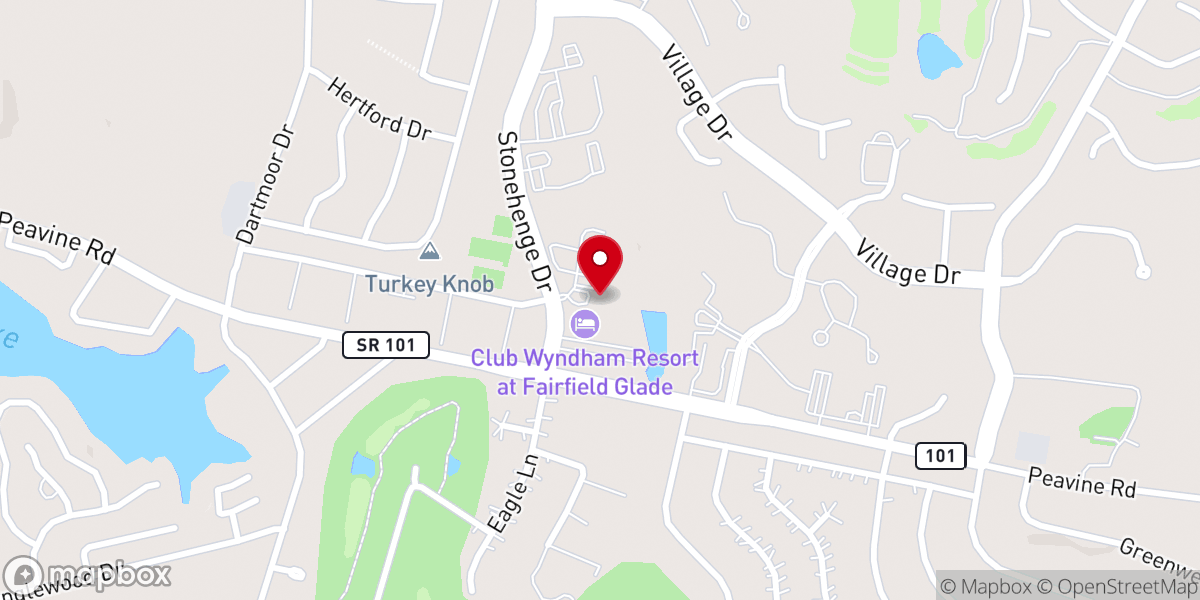 Map showing location of Westminster Presbyterian Church