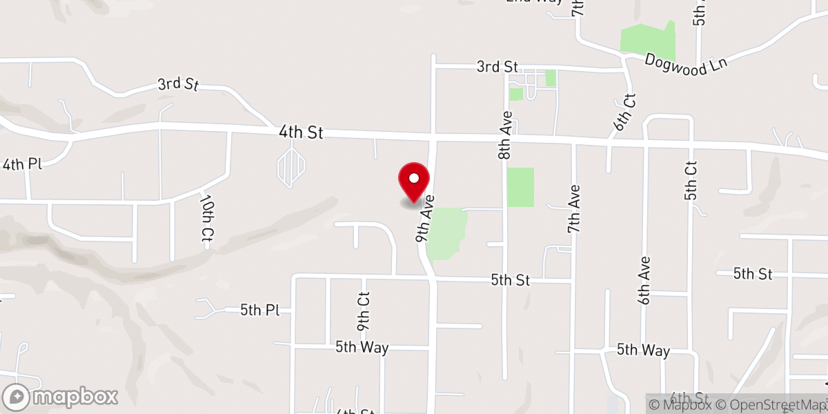 Map showing location of Pleasant Grove United Methodist Church