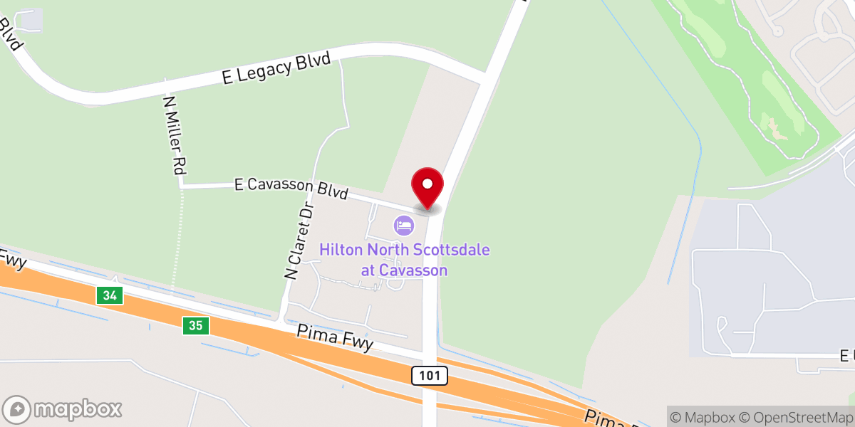 Map showing location of Living Word Scottsdale