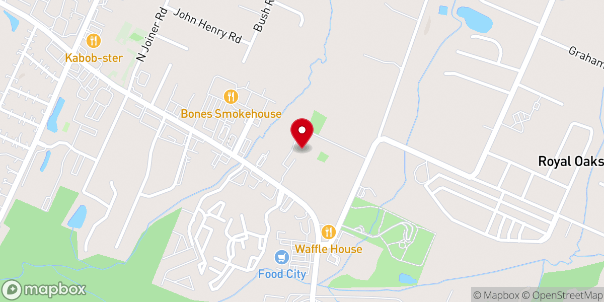 Map showing location of East Brainerd Church of Christ