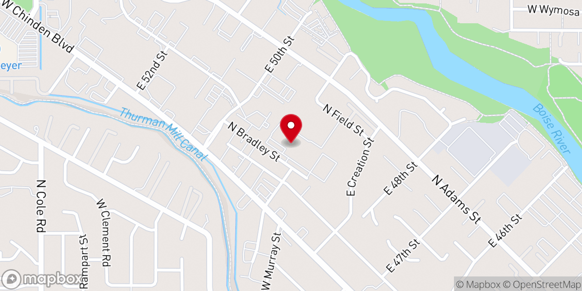 Map showing location of River House Church