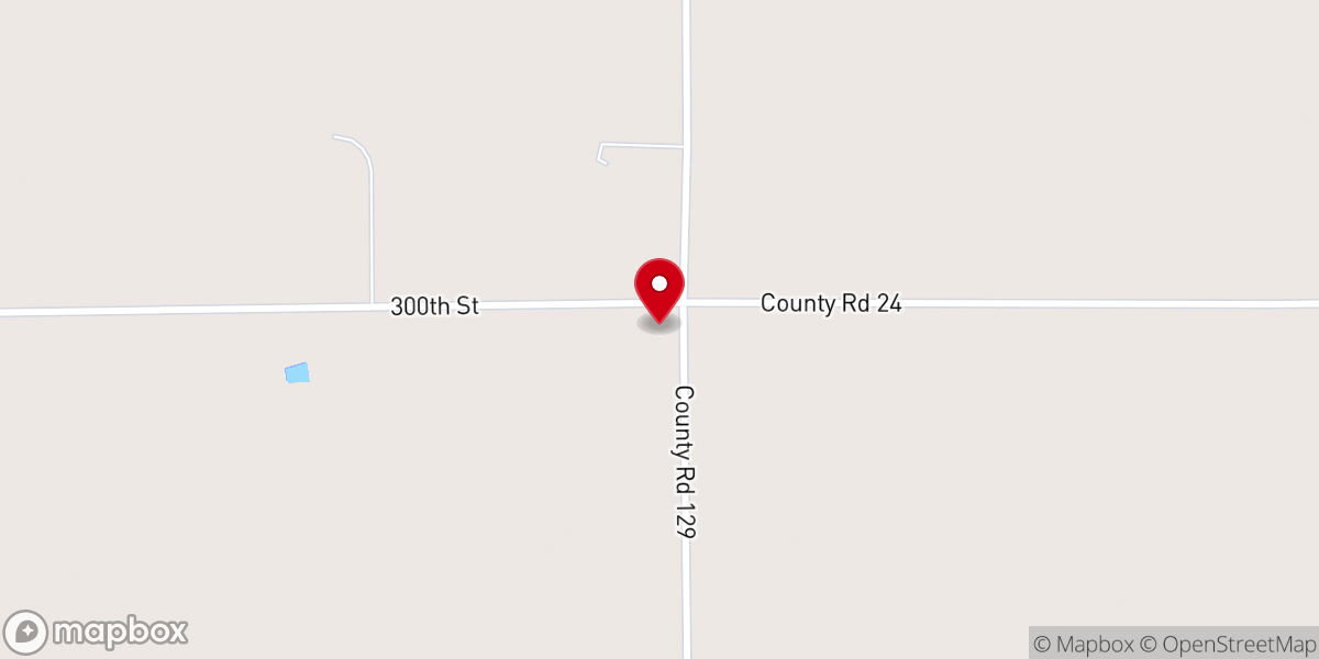 Map showing location of Spruce Lutheran Free Church