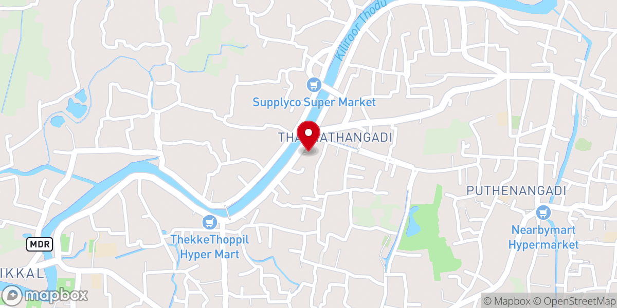 Map showing location of Mar Baselios – Mar Gregorios Malankara Orthodox Church