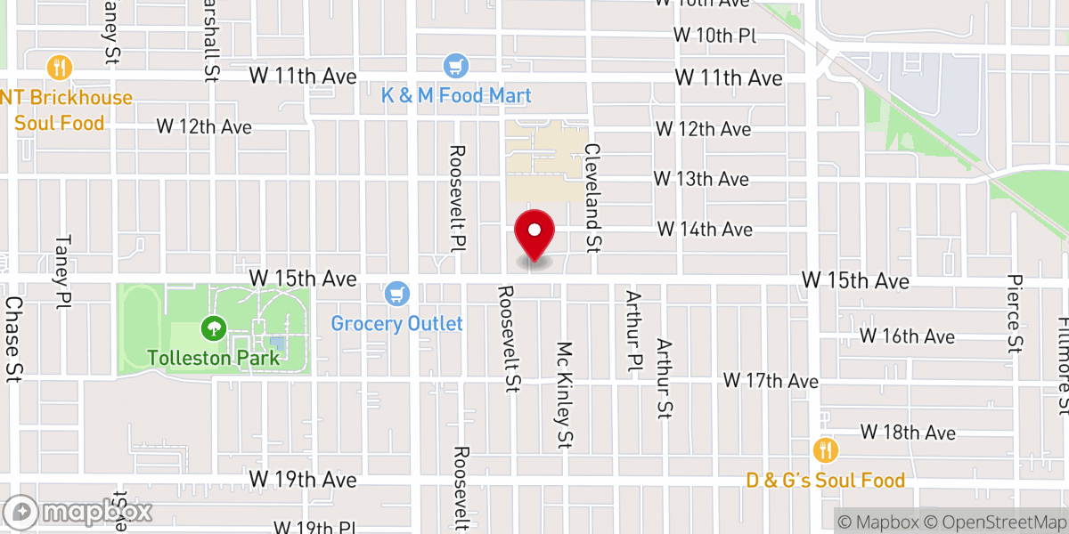 Map showing location of House of the Lord Church