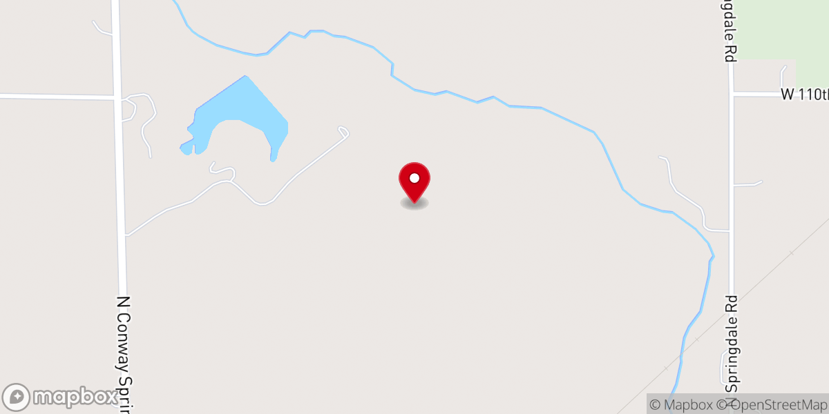 Map showing location of Conway Township