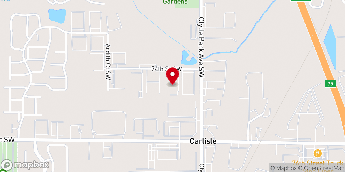 Map showing location of InSpirit Church