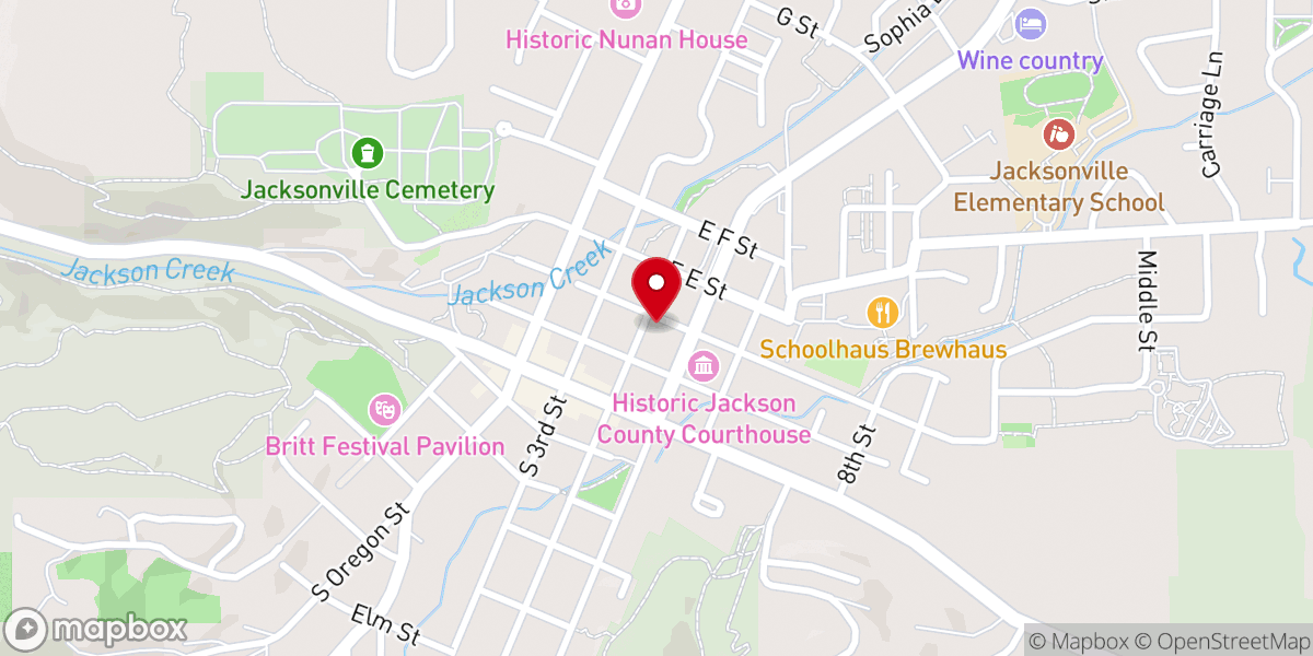 Map showing location of St. Joseph Catholic Church, Mission of Sacred Heart Parish