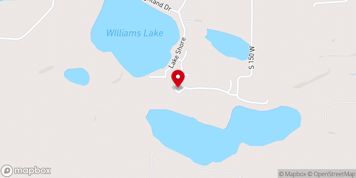 Map showing location of Camp Lutherhaven