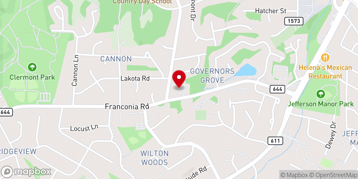 Map showing location of Life Community Church