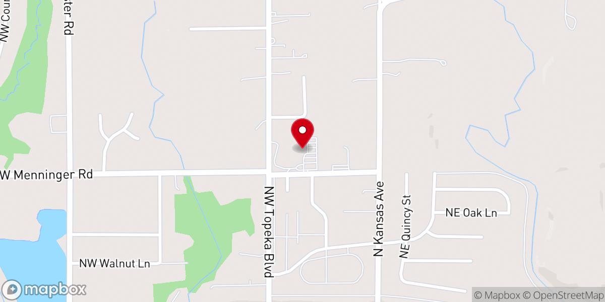 Map showing location of Northland Christian Church