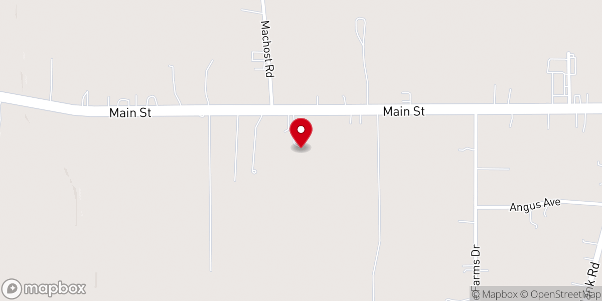 Map showing location of Moses Chapel United Methodist