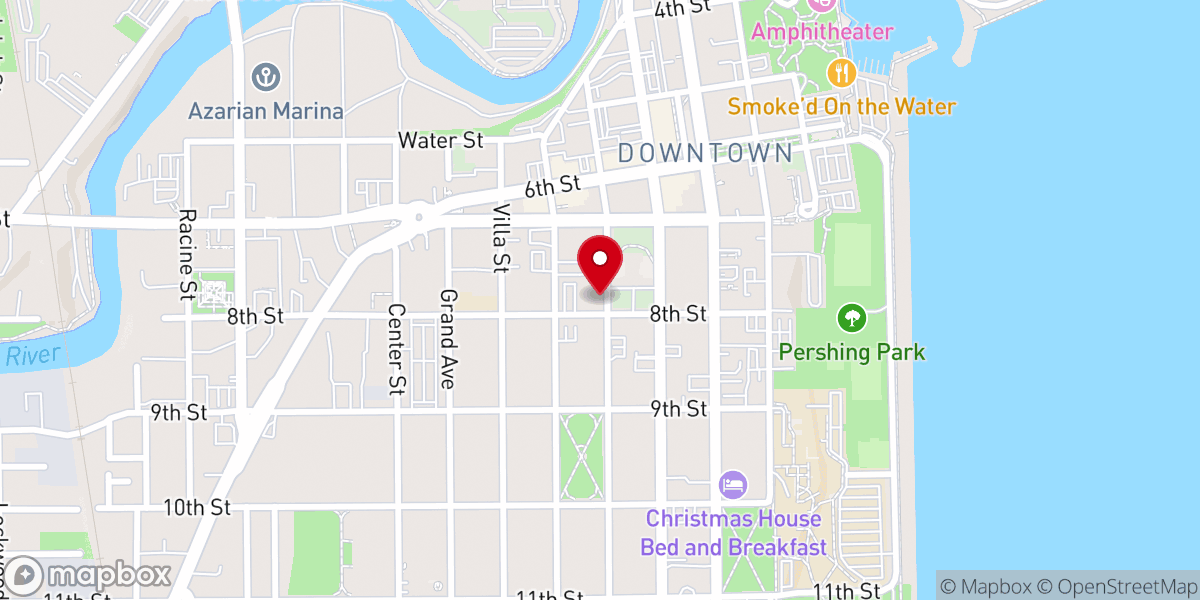 Map showing location of Living Light Christian Church
