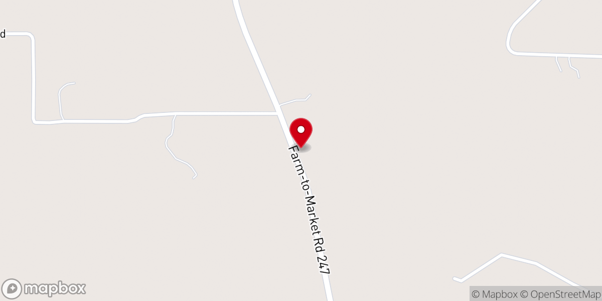 Map showing location of Pine Prairie Church
