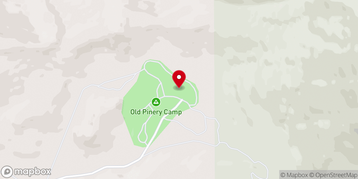 Map showing location of Old Pinery Recreation Camp