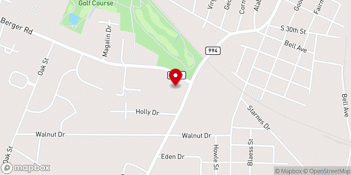 Map showing location of Destiny Church