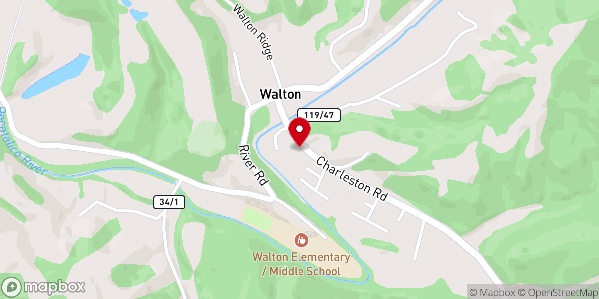 Map showing location of Cottontree Church