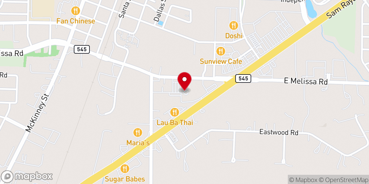 Map showing location of First Melissa